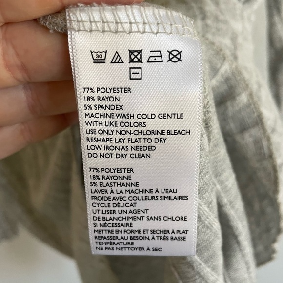 TWO Out From Under Long Sleeve Oversized Soft Tops, Tan & Gray, Size XS - Picture 14 of 14